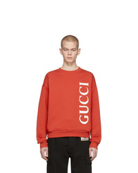 Gucci Red Logo Sweatshirt