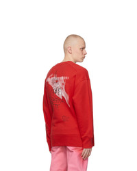 Givenchy Red Oversized Scorpion 4g Sweatshirt