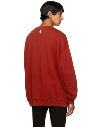 Marcelo Burlon County of Milan Red Script Sweatshirt