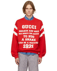 Gucci Red Snakes Are Nice Sweatshirt