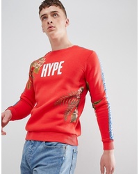 Hype Sweatshirt With Tropical Print
