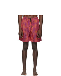 Solid and Striped Red And Purple The California Swim Shorts