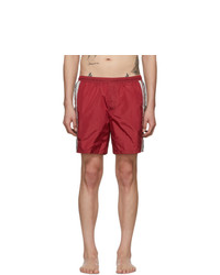 Gucci Red Gg Swim Shorts