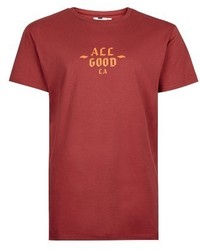 Topman All Good La Graphic Longline T Shirt