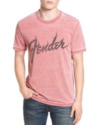 Lucky Brand Fender Flame Graphic Burnout T Shirt