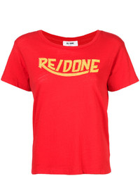 RE/DONE Logo Print T Shirt