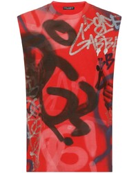 Dolce & Gabbana Graffiti Print Vest