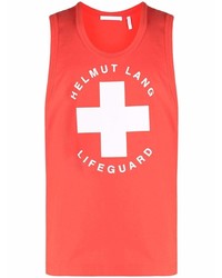 Helmut Lang Lifeguard Logo Print Vest Top