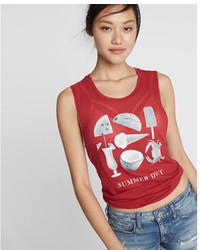 Express Summer Diet Graphic Muscle Tank