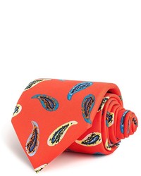 Thomas Pink Abell Paisley Printed Classic Tie