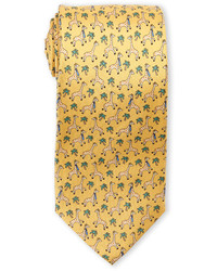 Pierre Cardin Giraffe Print Silk Tie