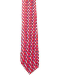 Hermes Herms Printed Silk Tie