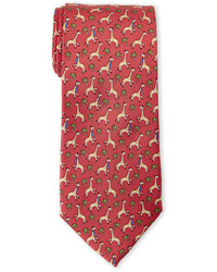 Pierre Cardin Silk Giraffe Print Tie