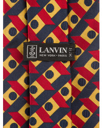 Lanvin Silk Printed Tie