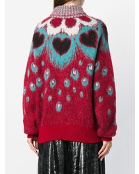 Just Cavalli Heart Intarsia Turtleneck Sweater
