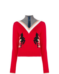 N°21 N21 High Neck Striped Sweater