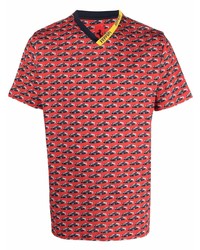 Ferrari All Over Logo Print T Shirt