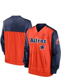 Nike Navyorange Houston Astros Cooperstown Collection V Neck Pullover Top At Nordstrom