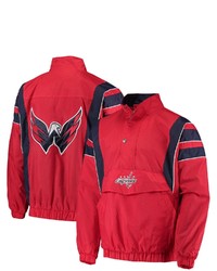 STARTE R Red Washington Capitals Impact Half Zip Jacket