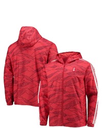 adidas Redwhite Bayern Munich Full Zip Windbreaker Hoodie Jacket At Nordstrom