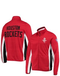 G-III SPORTS BY CARL BANKS Red Houston Rockets 75th Anniversary Power Forward Space Dye Full Zip Track Jacket At Nordstrom
