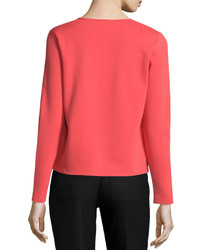 Moncler Puffer Knit Combo Cardigan Coral