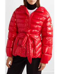 Moncler Genius 4 Simone Rocha Embellished Belted Glossed Shell Down Jacket