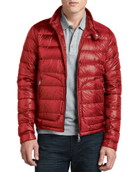 Moncler Acorus Lightweight Puffer Jacket Red