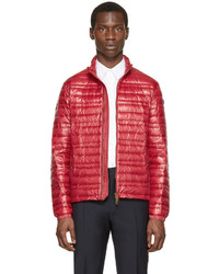 burberry red puffer jacket