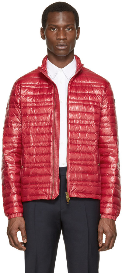 Burberry Brit Red Lightweight Quilted Down Jacket, $795 | SSENSE | Lookastic