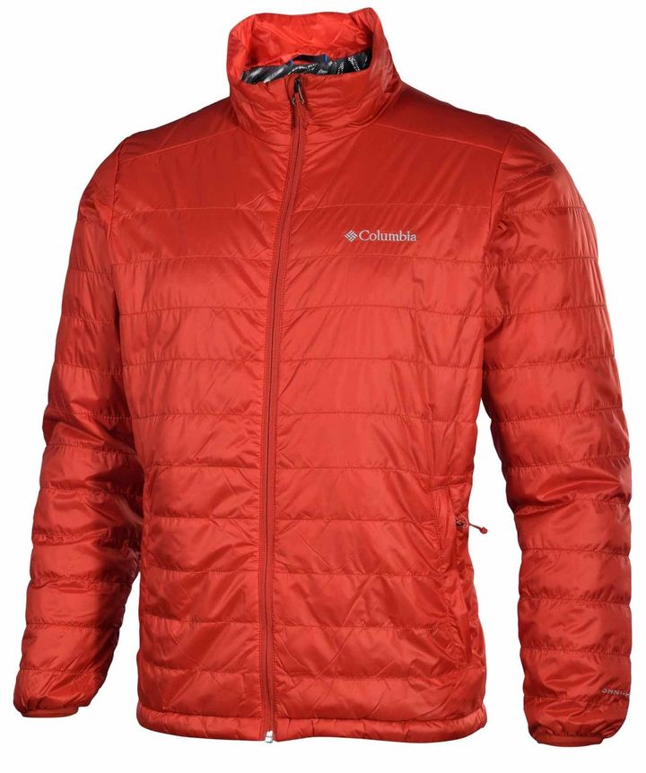 columbia omni heat red jacket