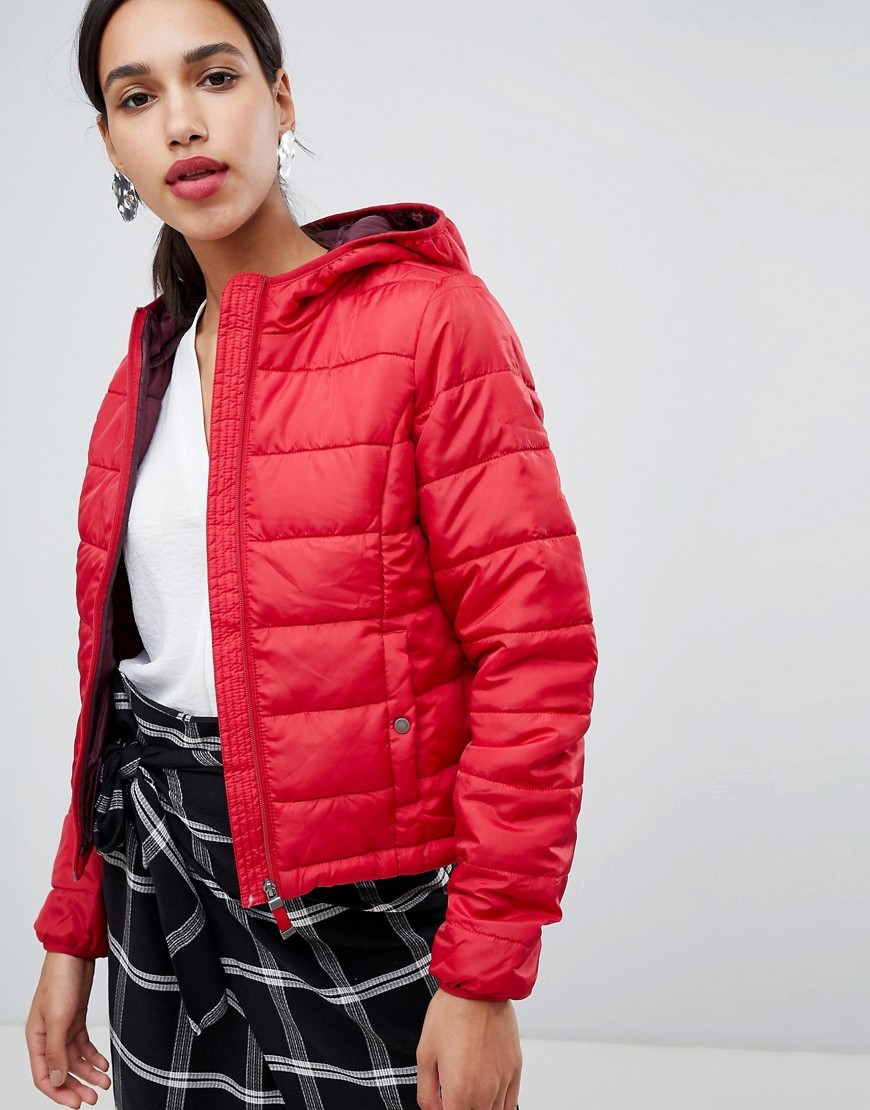 Vero Moda Cropped Hooded Padded Jacket, $16 | Asos | Lookastic