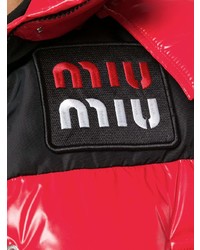 Miu Miu Cropped Hooded Puffer Jacket