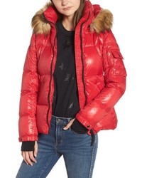 S13/Nyc Kylie Faux Gloss Puffer Jacket