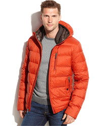 michael kors orange puffer jacket