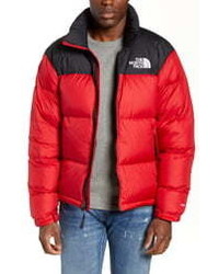 north face red puffer