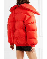 Vetements Oversized Appliqud Quilted Shell Jacket