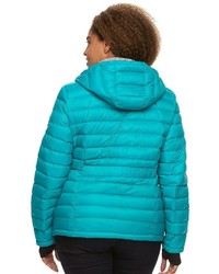 Plus Size Halitech Hooded Packable Down Jacket