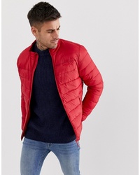 Bershka Puffer Jacket In Red