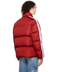 Palm Angels Red Classic Track Down Jacket