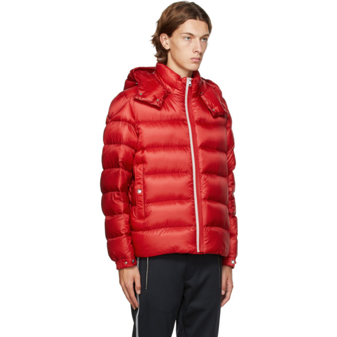 Moncler Red Down Arves Jacket, $1,395 | SSENSE | Lookastic