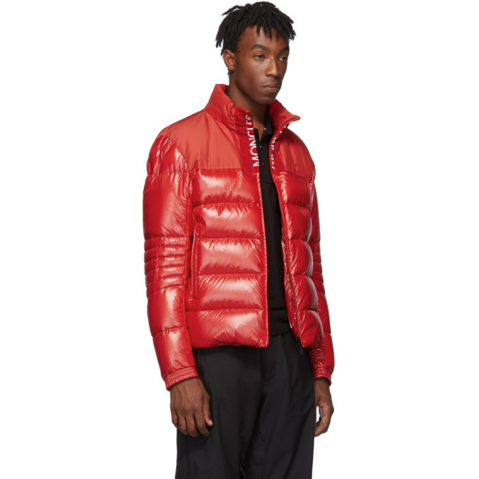 Moncler Red Down Bruel Jacket, $1,310 | SSENSE | Lookastic