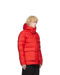 Y-3 Red Down Classic Puffy Jacket