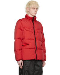 Stone Island Red Gart Dyed Down Jacket