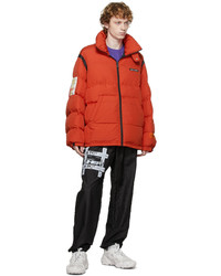 Heron Preston Red Puffer Jacket