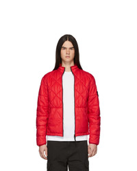 Stone Island Red Quilted Jacket