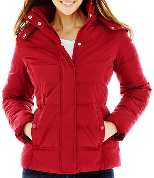 jcpenney St Johns Bay St Johns Bay Hooded Puffer Jacket, $150