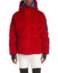 MONCLER GRENOBLE Stuller Hooded Corduroy Puffer Jacket