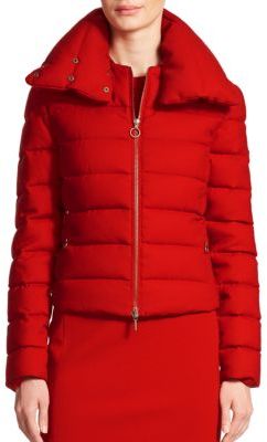 Akris Punto Wool Flannel Puffer Jacket, $1,690 | Saks Fifth Avenue ...