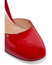 Gianvito Rossi 60 Patent Leather Mary Jane Pumps Red